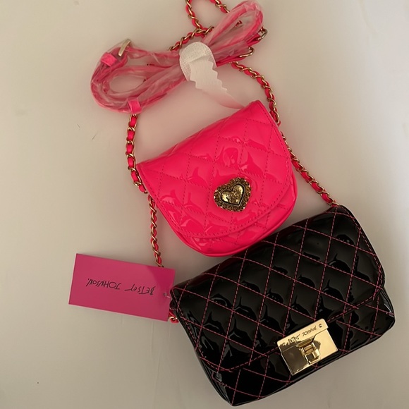✨Reduced - NWT BETSEY JOHNSON cross body, 2 purses, quilted - Picture 2 of 13